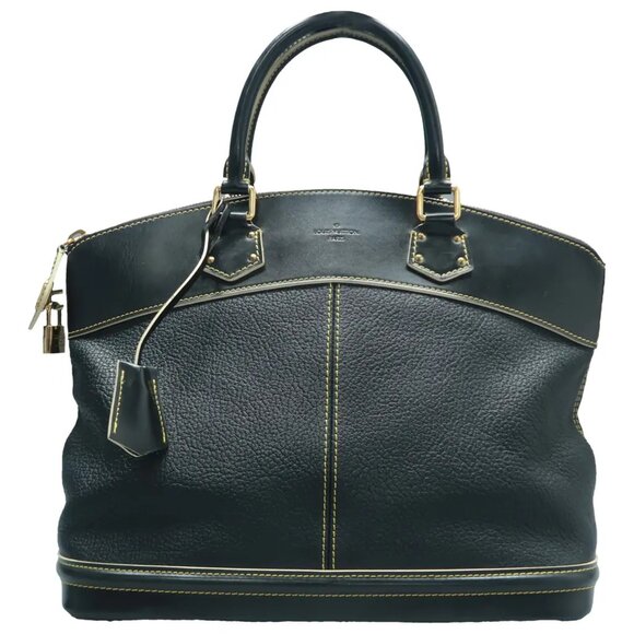 Louis Vuitton Lockit Black Leather Tote 982-061425 - Picture 1 of 12